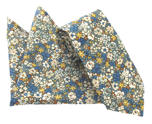 Emma Louise Cotton Tie & Pocket Square Set Made with Liberty Fabric