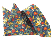 Florence May Cotton Tie & Pocket Square Made with Liberty Fabric