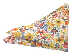 Dreams of Summer Multi Pocket Square Made with Liberty Fabric
