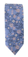 Blue & Pink Floral Tie by Van Buck