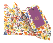 Dreams of Summer Multi Cotton Tie & Pocket Square Made with Liberty Fabric