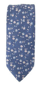 Small Pink Flowers Tie by Van Buck