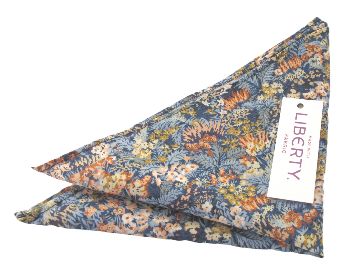 Connie Evelyn Pocket Square Made with Liberty Fabric Liberty Print