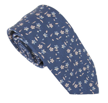 Small Pink Flowers Tie by Van Buck