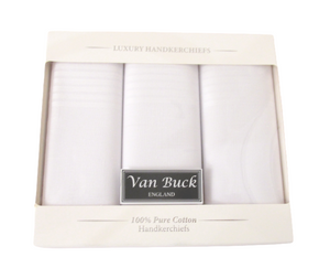 White Egyptian Cotton Hank Gift Set by Van Buck 
