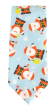 Blue Santa Christmas Tie by Van Buck