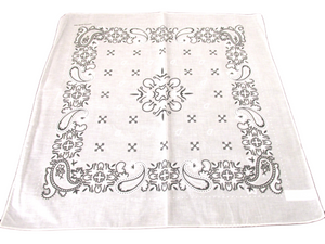 White Bandana / Kerchief by Van Buck