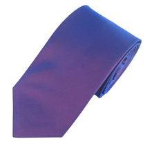 Blue Iridescent Shimmer Two Tone Tie by Van Buck