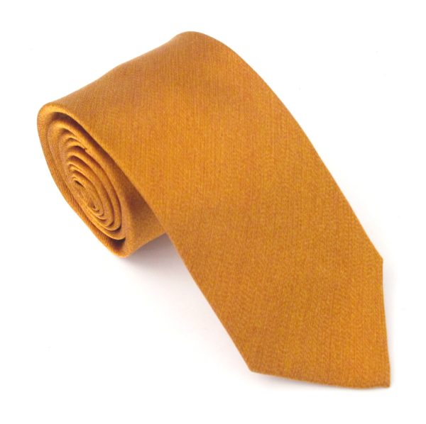 Copper Soho Silk Wedding Tie by Van Buck