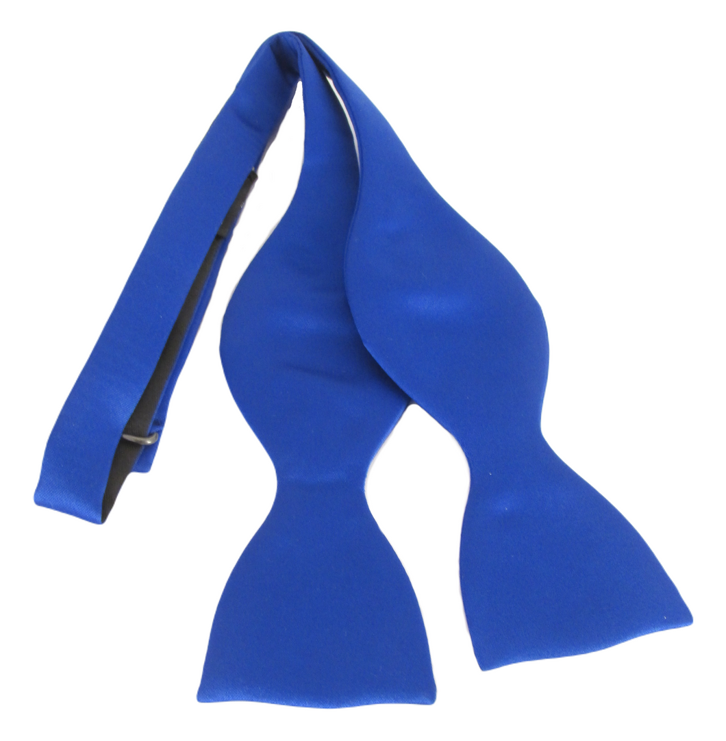 Royal Blue Self-Tied Bow Tie by Van Buck