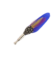 Royal Blue Spotted Feather Lapel Pin