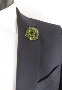 Sage Green Flower Lapel Pin