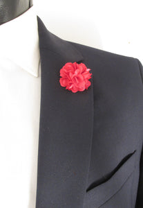 Cerise Flower Lapel Pin