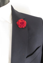 Red Flower Lapel Pin