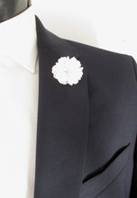 White Flower Lapel Pin