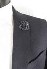 Grey Flower Lapel Pin