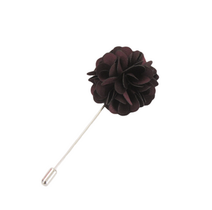 Aubergine Flower Lapel Pin