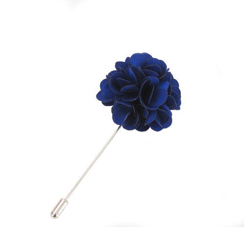 Royal Blue Flower Lapel Pin