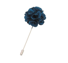 Airforce Blue Flower Lapel Pin