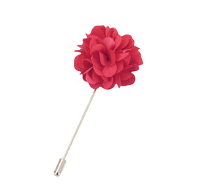 Cerise Flower Lapel Pin