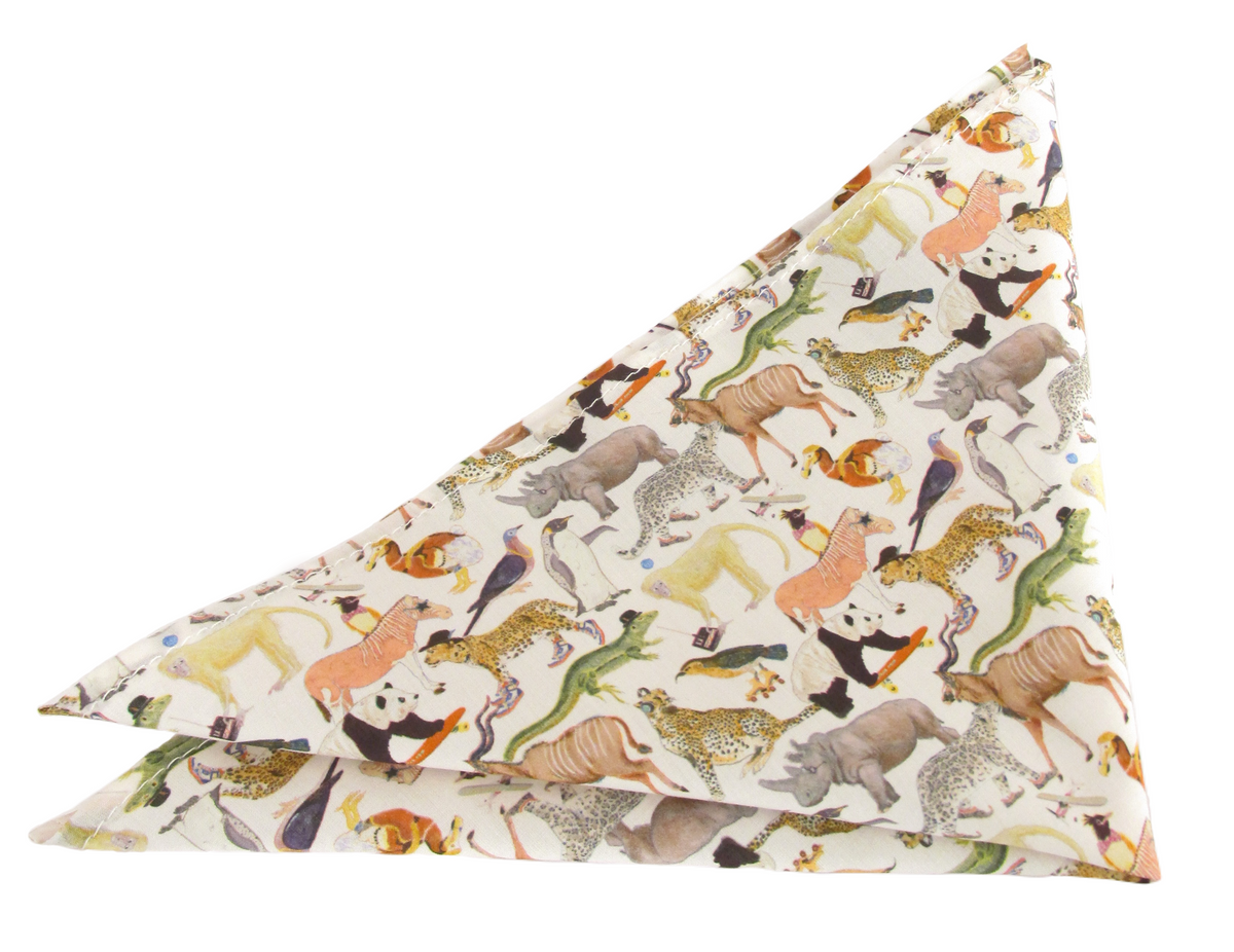 Quey 2 Pocket Square Made with Liberty Fabric | Liberty Print Pocket ...
