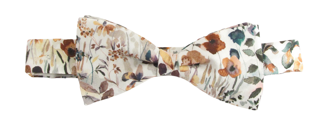 Felda Rust Bow Tie Made with Liberty Fabric