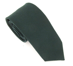 Bottle Green Wool Tie by Van Buck