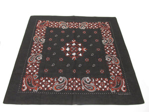 Black Bandana / Kerchief by Van Buck