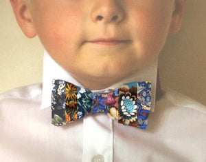 Boys Custom Liberty Silk Childs Bow Tie (Choose Design/Colour) *Non refundable