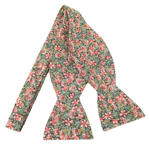 Ragged Robin Self Tie Bow Tie Made with Liberty Fabric