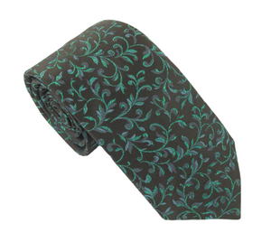 Sparkly Green Vine Tie by Van Buck