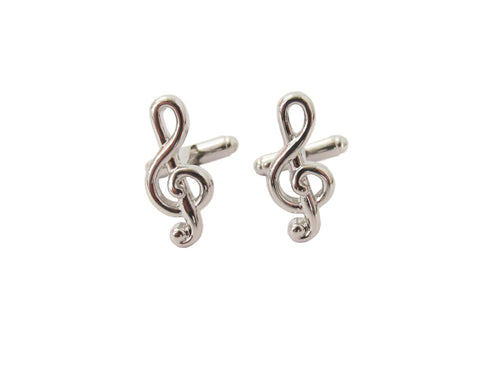 Treble Clef Music Note Novelty Cufflinks by Van Buck