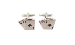 Playing Cards Novelty Cufflinks by Van Buck