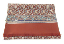 Burgundy Wine Classic Paisley Silk Scarf