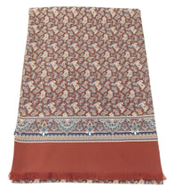 Burgundy Wine Classic Paisley Silk Scarf
