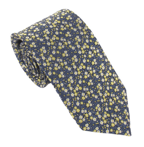 Small Neat Yellow Flowers Tie by Van Buck