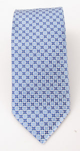Sky Blue Medallion Cross Tie by Van Buck