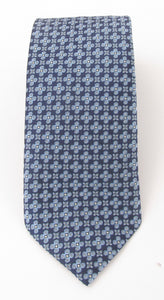 Navy Medallion Cross Tie by Van Buck