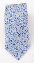 Blue Floral Vine Tie by Van Buck