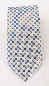 Ivory Cross Motif Tie by Van Buck