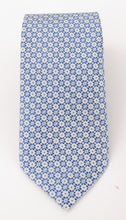 Blue Dotted Squares Tie by Van Buck