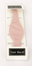 Light Rose Satin Self-Tied Bow Tie by Van Buck