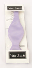 Light Lilac Satin Self-Tied Bow Tie by Van Buck