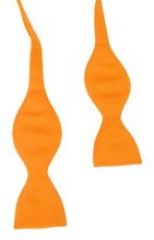 Tangerine Orange Self-Tied Bow Tie by Van Buck