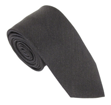 Black Soho Plain Silk Tie by Van Buck