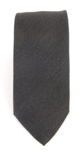 Black Soho Plain Silk Tie by Van Buck