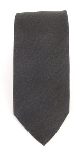 Black Soho Plain Silk Tie by Van Buck