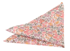 Sandra Spring Pink Cotton Tie & Pocket Square Made with Liberty Fabric
