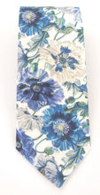 Poppy Amelie Blue Cotton Tie Made with Liberty Fabric