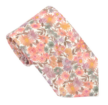 Sandra Spring Pink Cotton Tie & Pocket Square Made with Liberty Fabric